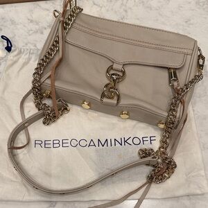 Rebecca Minkoff Taupe Leather Crossbody Bag